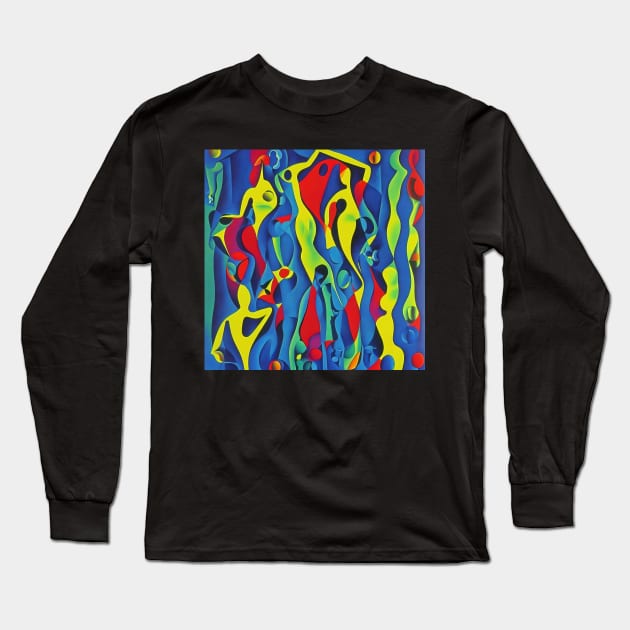 Chromatica #5 Long Sleeve T-Shirt by danrobichaud